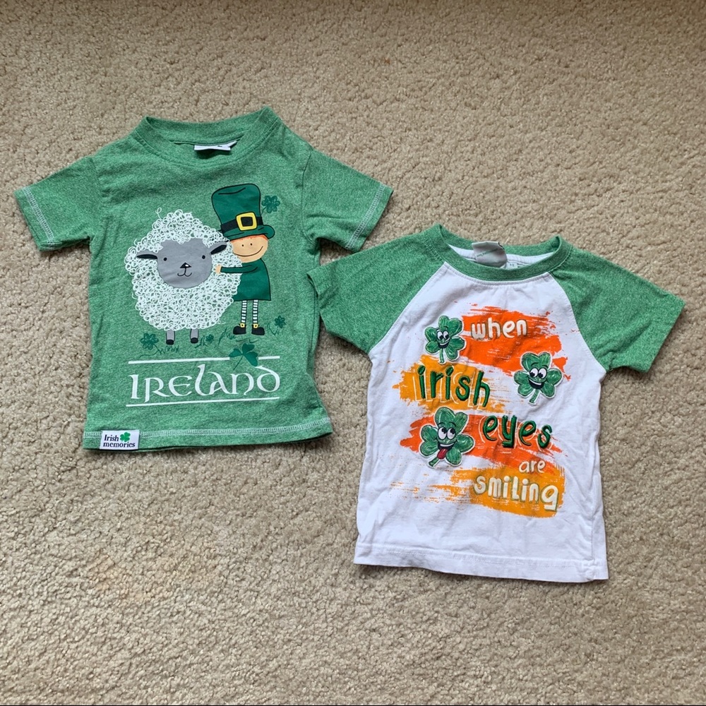 2 Irish short sleeve tees, 18M